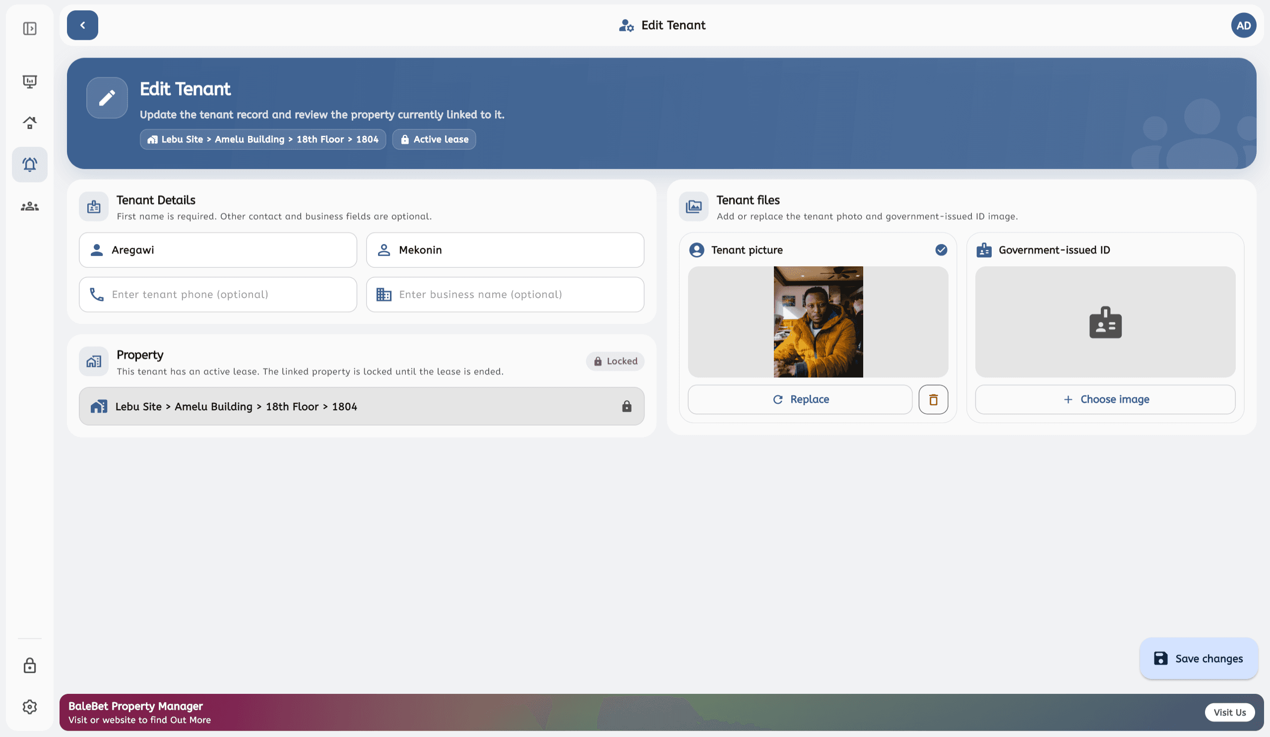 BaleBet Windows ተከራዮች — light theme